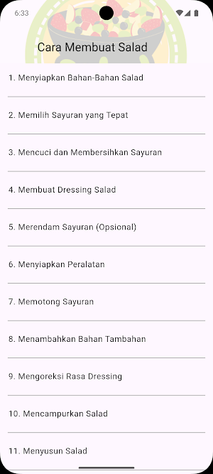 Camsal - Cara Membuat Salad Screenshot 1