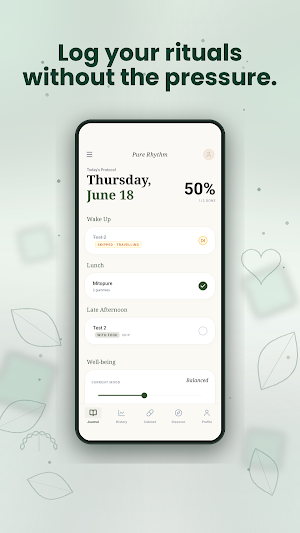 Pure Rhythm Supplement Tracker Screenshot 1