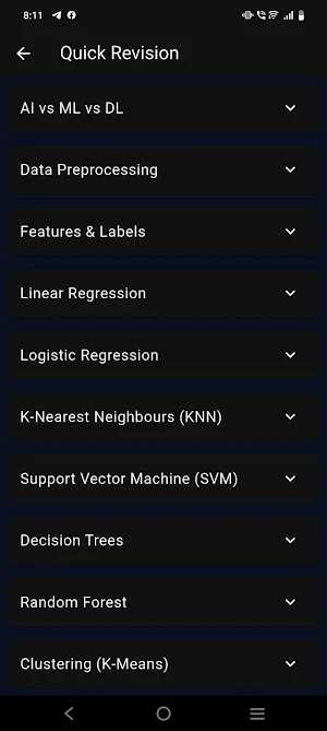 AI/ML Visual Learning Screenshot 3