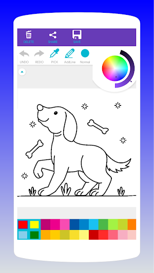 Cute Dog Coloring Book Screenshot 1