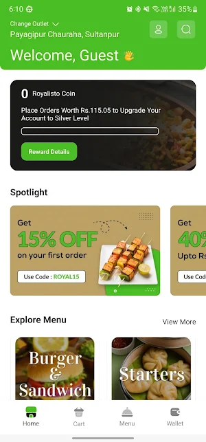 Royalisto - The Food Vibes Screenshot 0