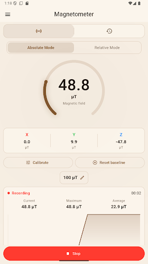 Magnetometer... Screenshot 0