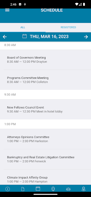 ACREL Meetings Screenshot 2