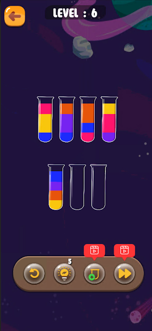 Colorful Water Sort Screenshot 2