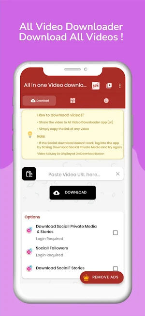 All video downloader Screenshot 1