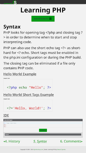 Learning PHP Screenshot 0