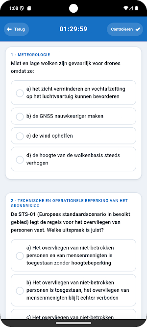 Drone Examen STS Vliegbewijs Screenshot 2