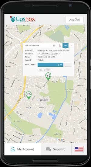 GPSNOX Mobile Client Screenshot 3