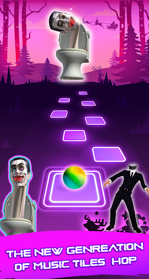 Skibidi Music Tiles Hop 3D Run Screenshot 3