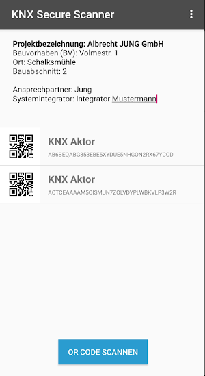 JUNG KNX SECURE SCANNER Screenshot 2
