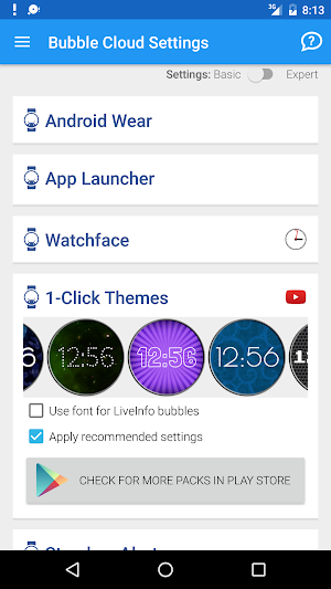 "Varied" watch face pack 1 for Bubble Clouds Screenshot 3