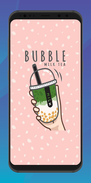 Aesthetic Tea Boba Wallpaper 4K Screenshot 2
