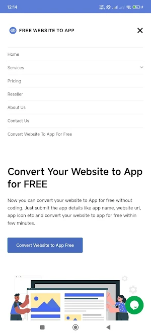 Website To App Converter Screenshot 1