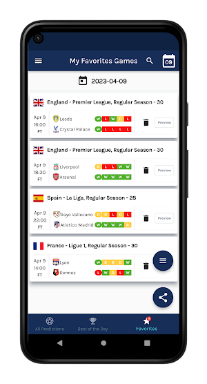 Accurate Soccer Predictions Screenshot 1