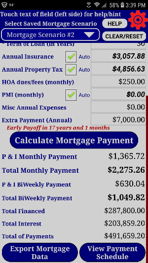 Mortgage Home Loan Payment Calculator Pro Screenshot 2