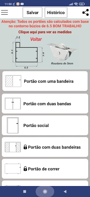 Corte de portões Screenshot 2