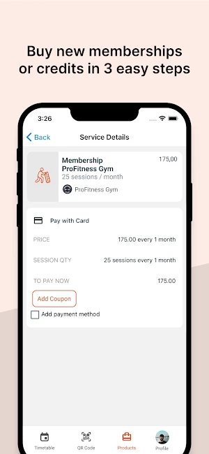 ProFitness Gym Screenshot 1