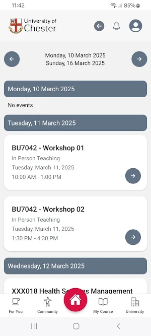 UoC App Screenshot 1