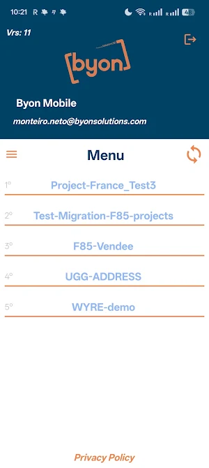 Byon Mobile Screenshot 1