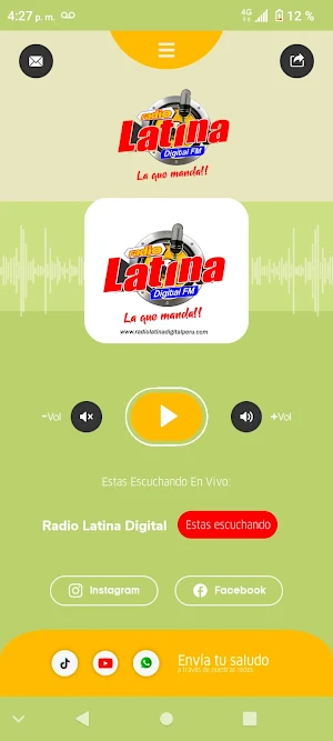 Radio Latina Digital Screenshot 2