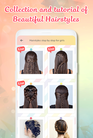 Hairstyle app: Hairstyles step by step for girls Screenshot 1