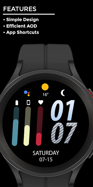 Night cut - watch face Screenshot 1