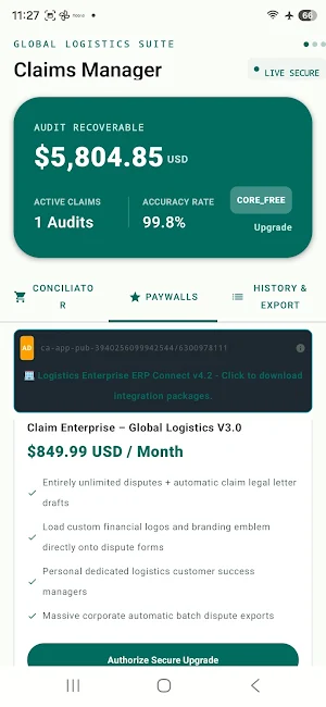 Logistics Claims Manager Screenshot 3