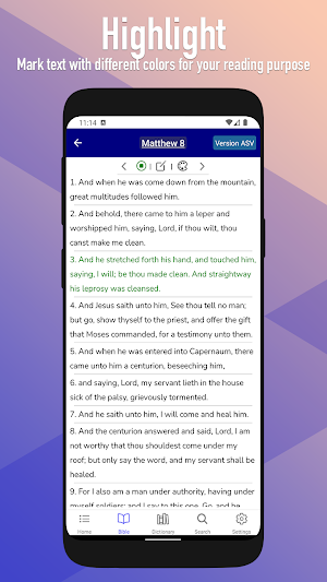 English Bible ASV, GENEVA, WEB Screenshot 2