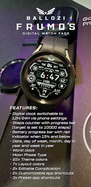 BALLOZI FRUMOS Watch Face Screenshot 1