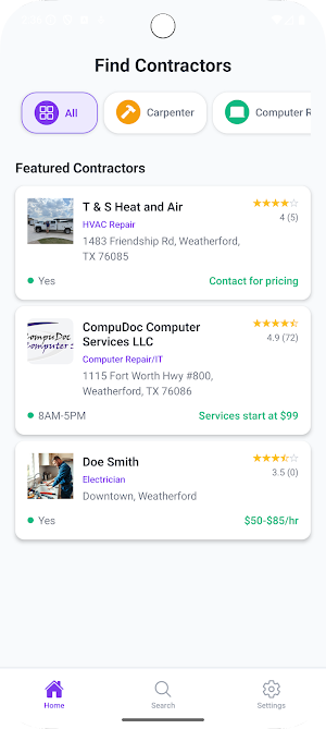Contractors Directory Screenshot 0
