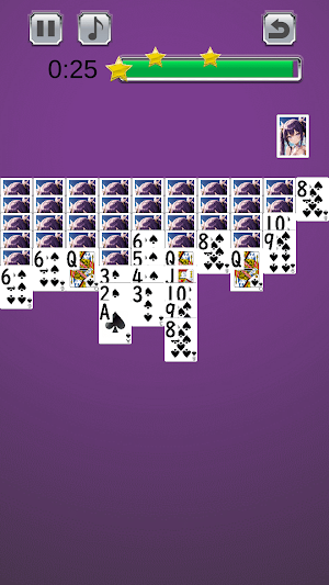 Sexy Waifu Spider Solitaire Screenshot 2