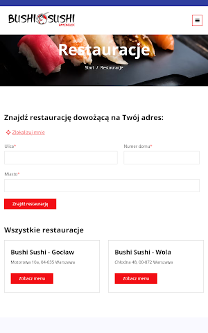 Bushi Sushi Warszawa Screenshot 2