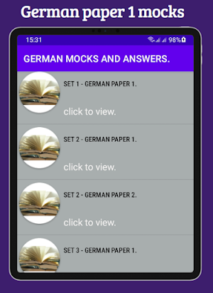 German: mocks & answers Screenshot 1