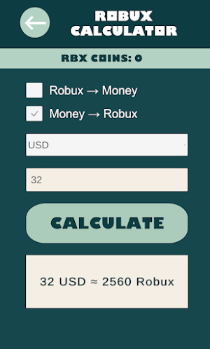Robux Clicker & Rbx Calculator Screenshot 1