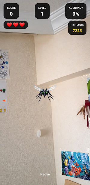 Mosquito Hunt: AR Game Screenshot 1