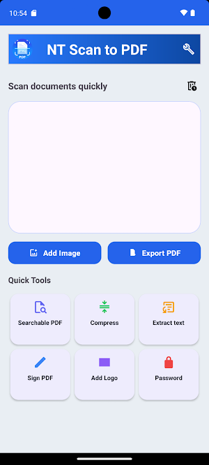 NT Scan to PDF - PDF tools Screenshot 0