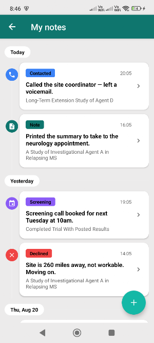 TrialRadar: Clinical Trials Screenshot 2
