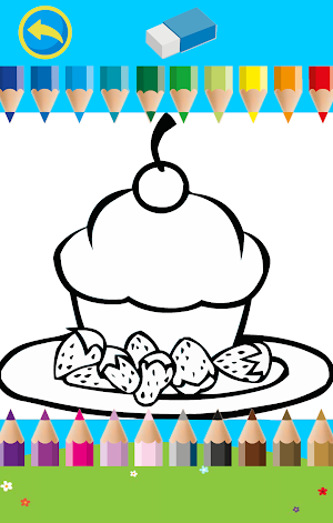 Coloring Book for kids : Food Screenshot 2