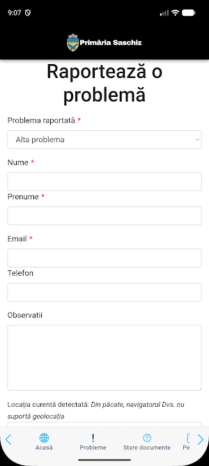 Saschiz App Screenshot 1