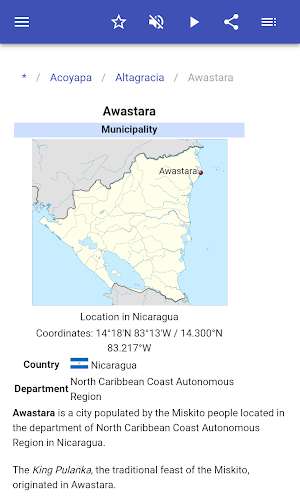 Populated places in Nicaragua Screenshot 3