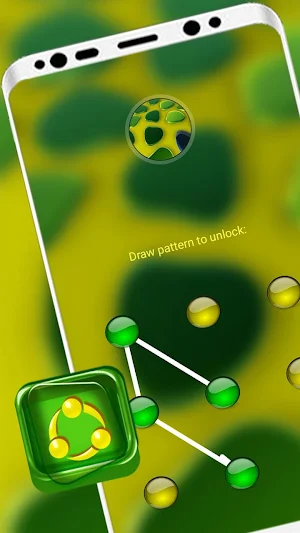3D Green Gemstone Theme Screenshot 3