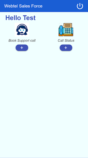 Webtel Sales Force Screenshot 2