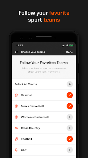 Miami Hurricanes Screenshot 1