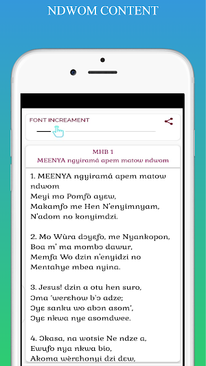 Methodist Ndwom: Hymnal app for Methodist Church Screenshot 2