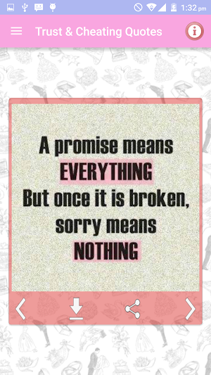 Trust & Cheating Quotes Images Screenshot 0