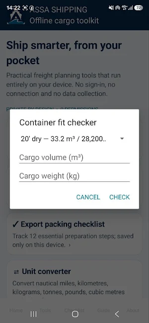 ASSA SHIPPING Screenshot 1