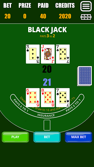 Blackjack 21 Screenshot 1