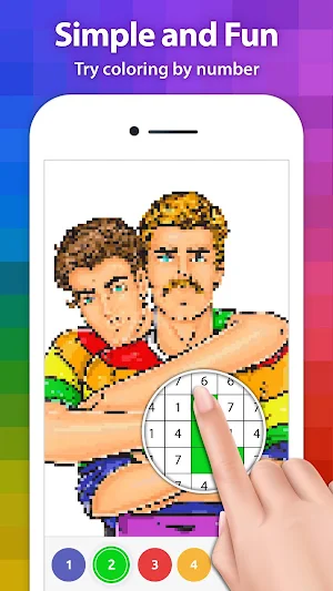 LGBT Color by Number for Adults Screenshot 1