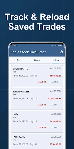 India Stock Calculator Screenshot 2