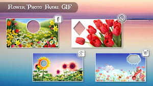 Rose Flower GIF Photo Frame Editor Screenshot 1